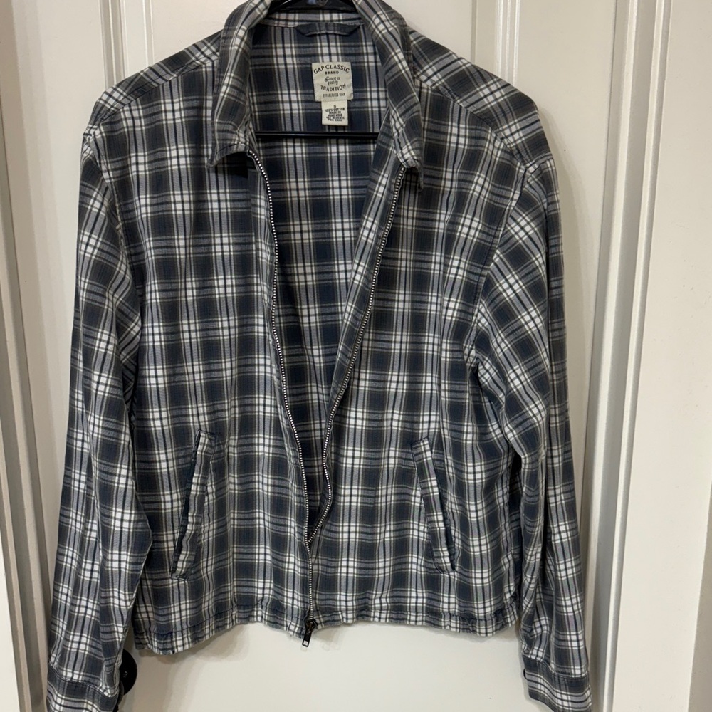 Vintage Gap women’s plaid zip up shirt/jacket